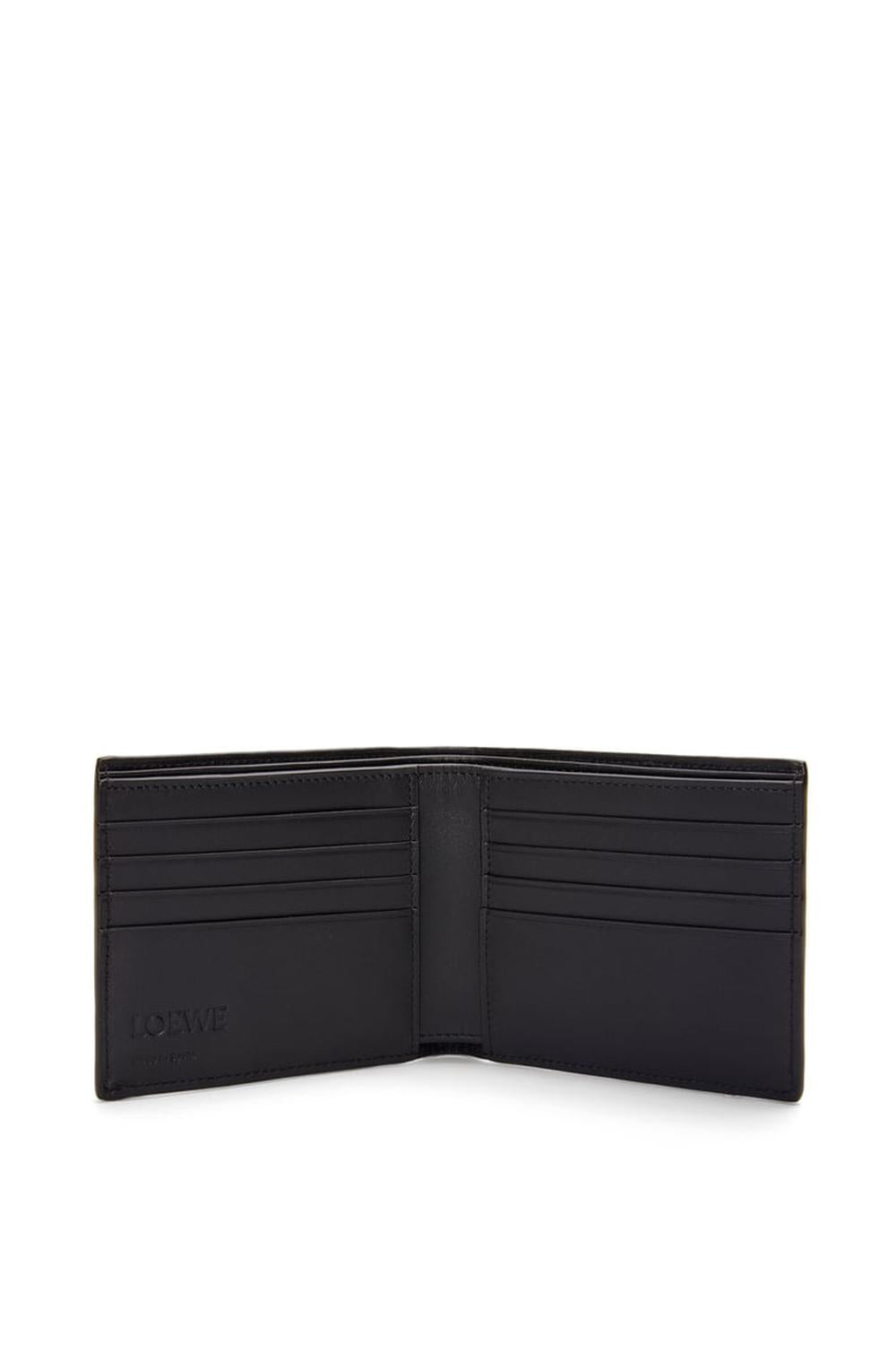 LOEWE Men Bifold wallet in textured classic calfskin Black C779302X02