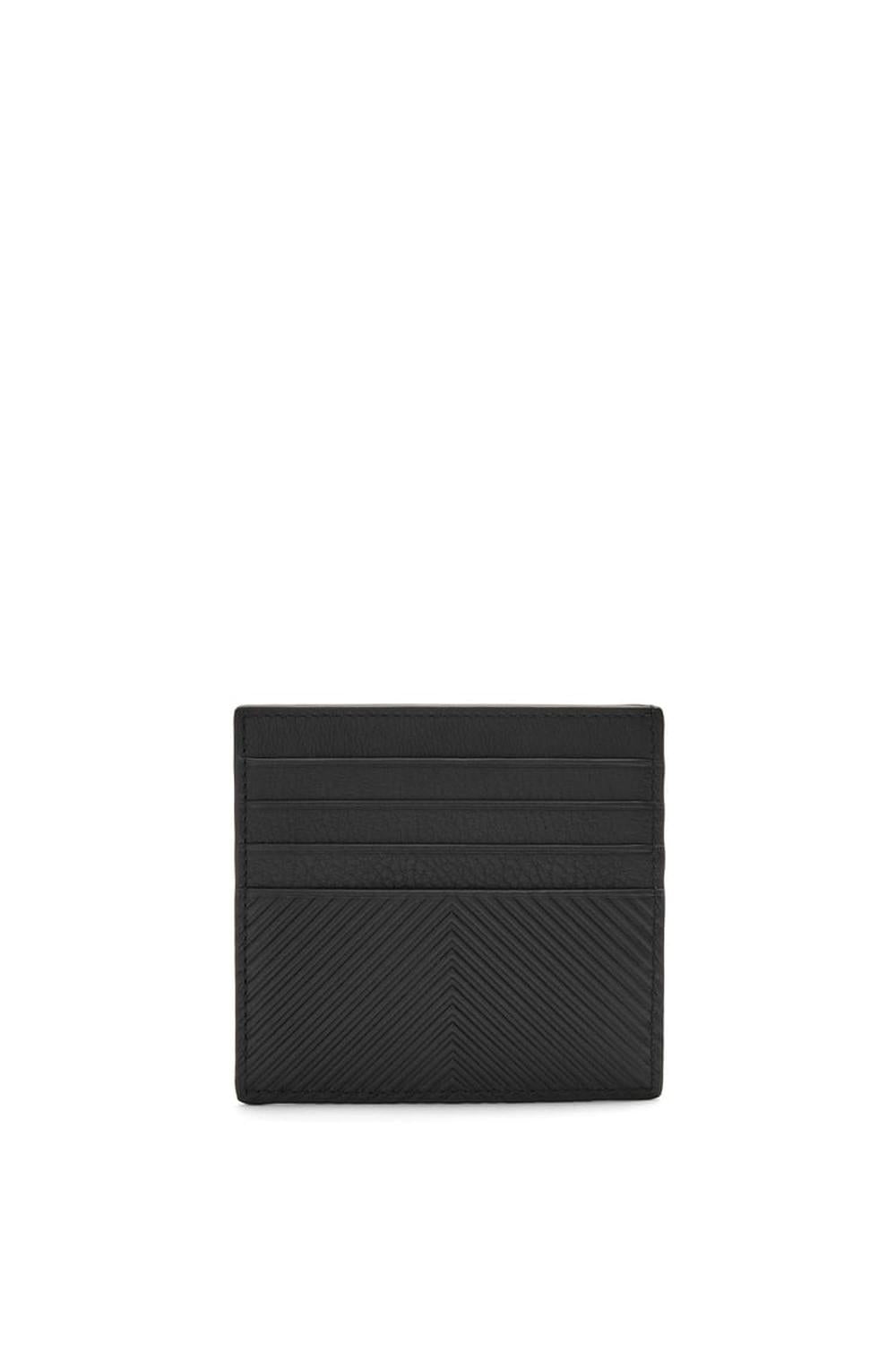 LOEWE Men Open cardholder in textured classic calfskin Black C779W72X01-1100