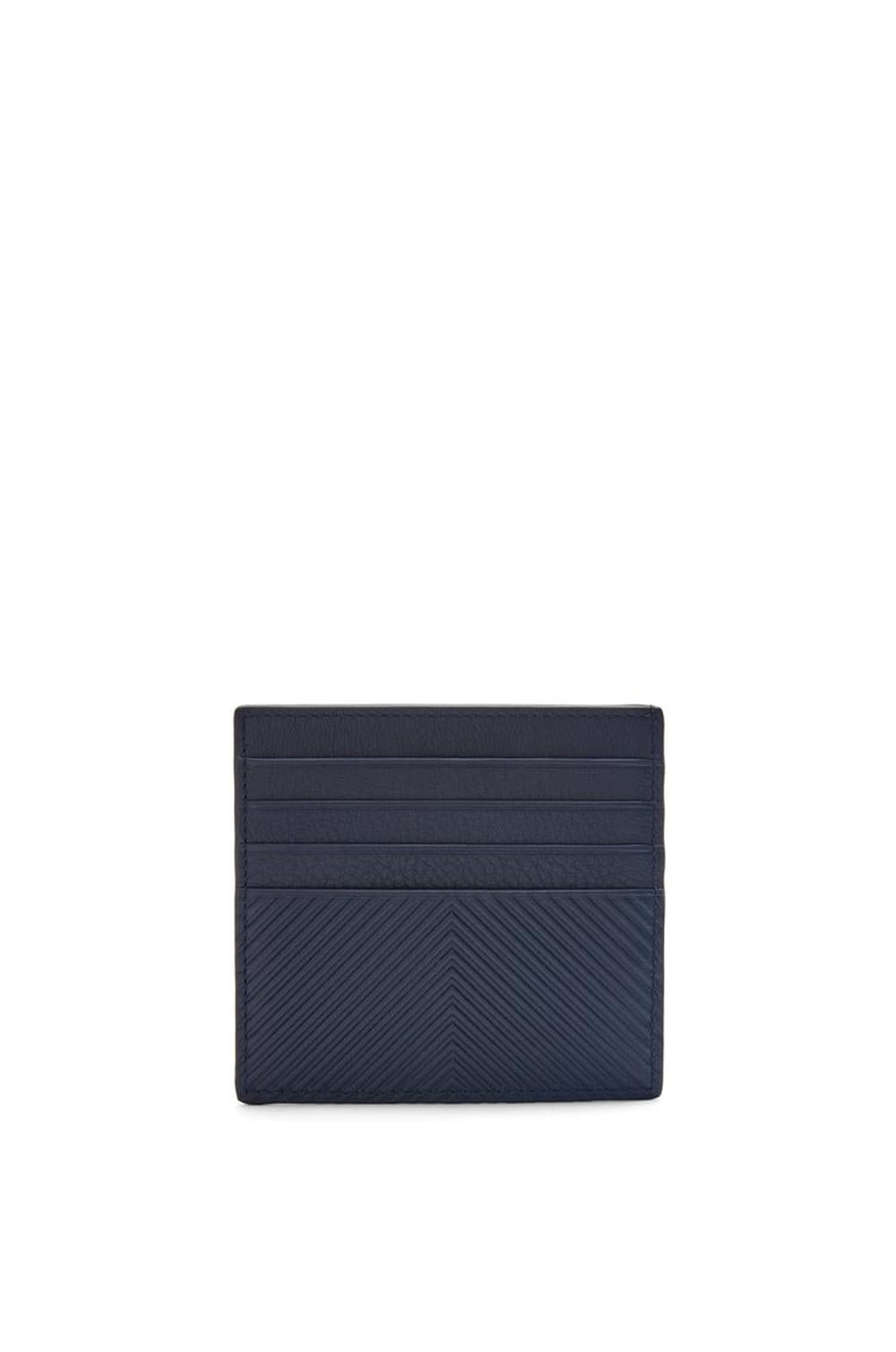 LOEWE Men Open cardholder in textured classic calfskin Deep Navy C779W72X01-5544