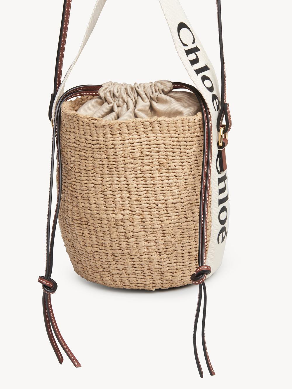 CHLOE Women Small Woody basket in natural fibers White CHC22SS381G55101