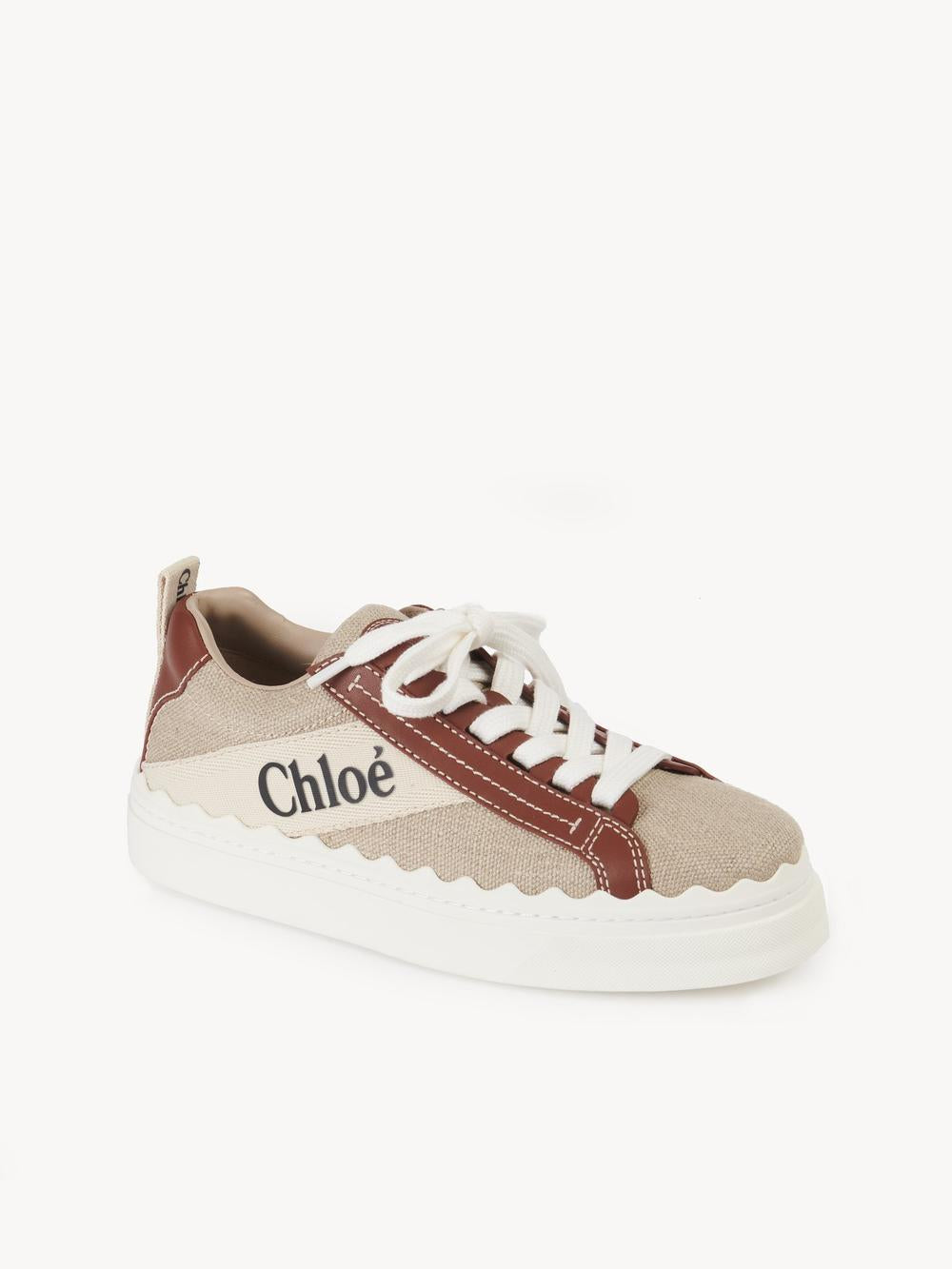 CHLOE Women Lauren sneakers White & Brown CHC22U108Z490U