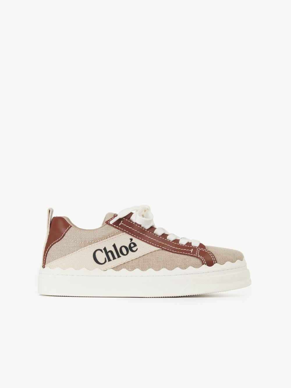 CHLOE Women Lauren sneakers White & Brown CHC22U108Z490U