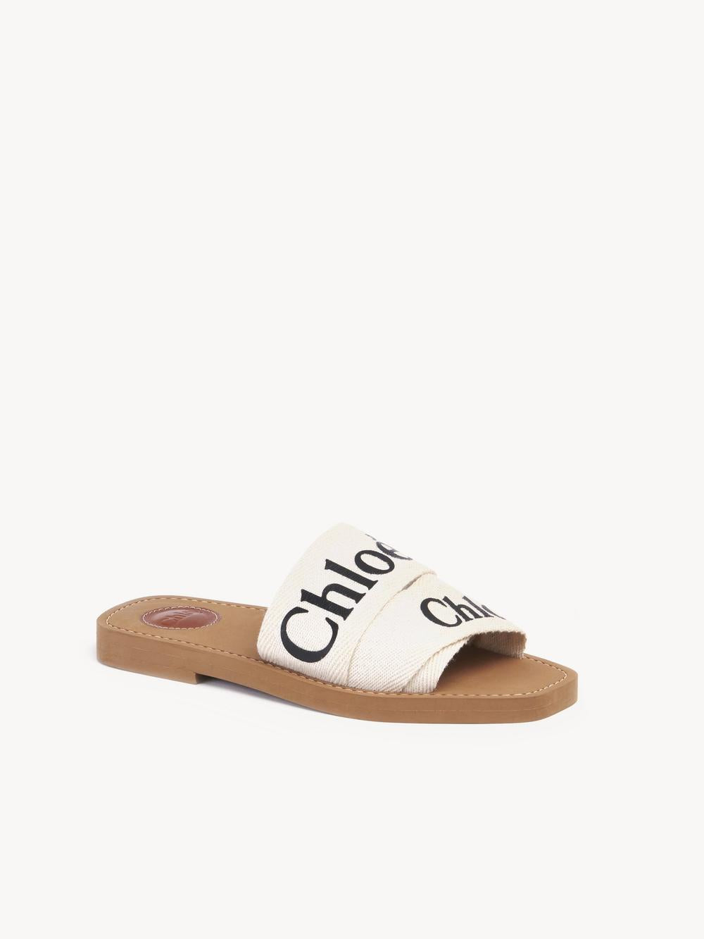 CHLOE Women Woody Mules White CHC22U188Z3101