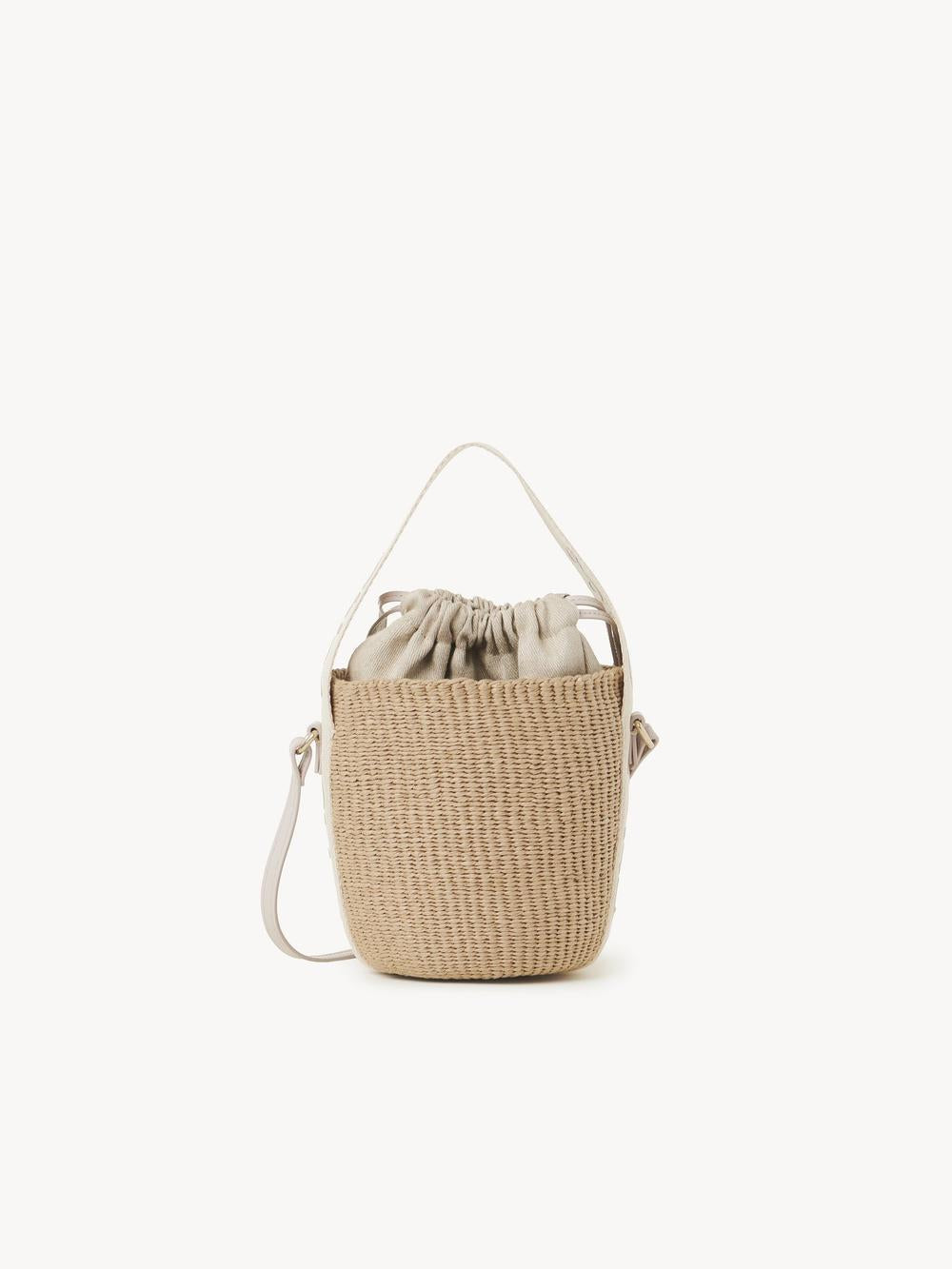 CHLOE Women Small Woody basket in natural fibers Wild Grey CHC23AS381L18084