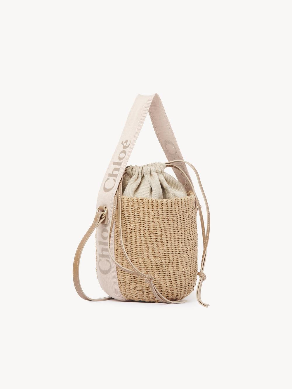 CHLOE Women Small Woody basket in natural fibers Blushy Beige CHC23AS381L1826Y