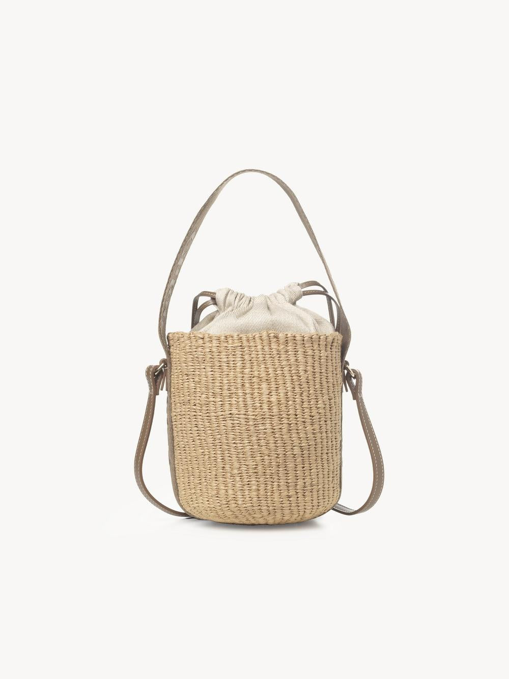 CHLOE Women Small Woody basket in natural fibers Dark Nut CHC23AS381L1829X