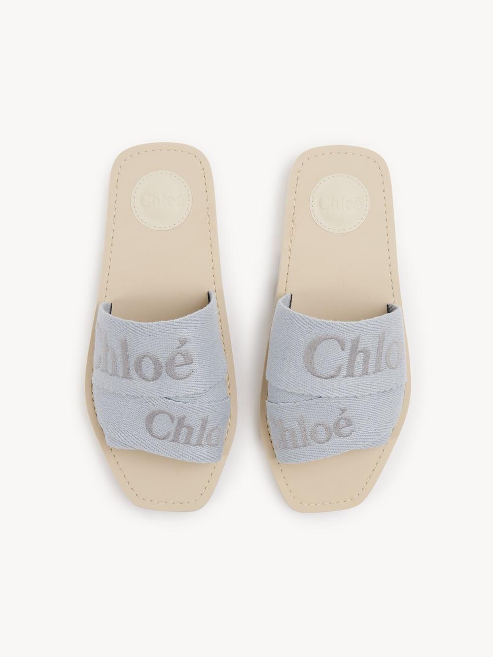 CHLOE Women Woody Mules Pearl Blue CHC23U188EF40V