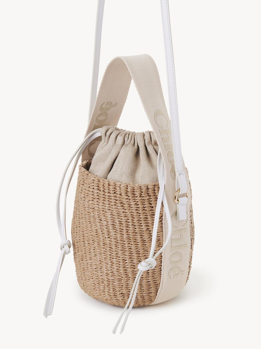 CHLOE Women Small Woody basket in natural fibers Gold Color CHC24US381N499DA