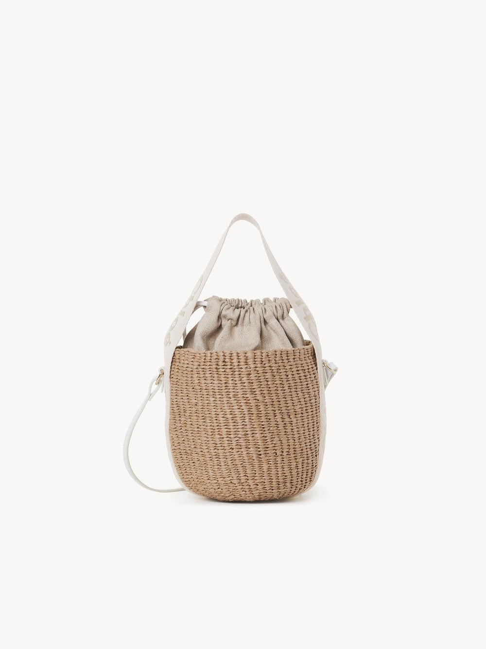 CHLOE Women Small Woody basket in natural fibers Gold Color CHC24US381N499DA