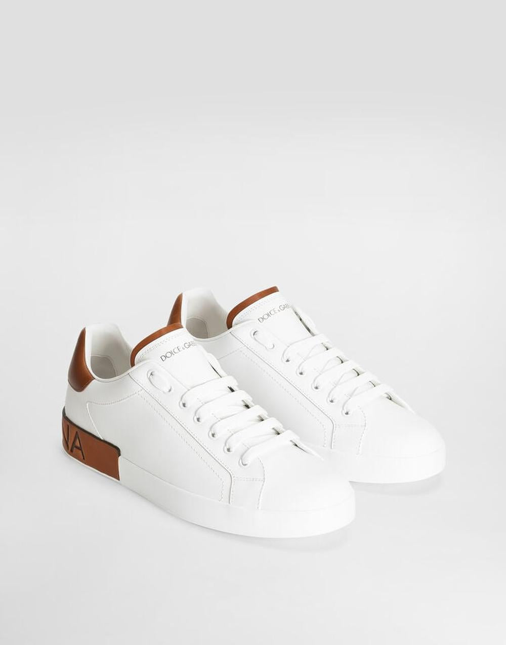 Dolce & Gabbana Men Calfskin Portofino sneakers White CS2278A9U738S537