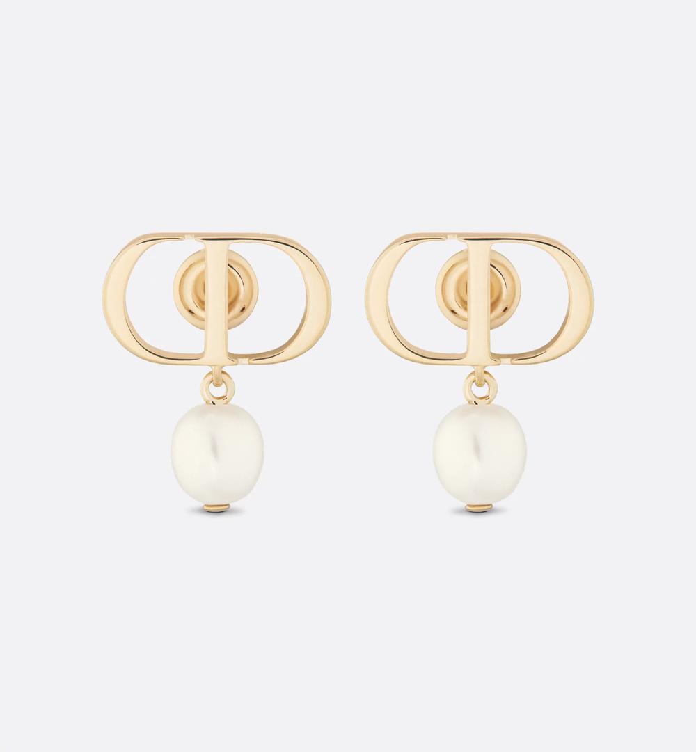 DIOR Women Small CD Earrings Gold E1520PTCRS_D301