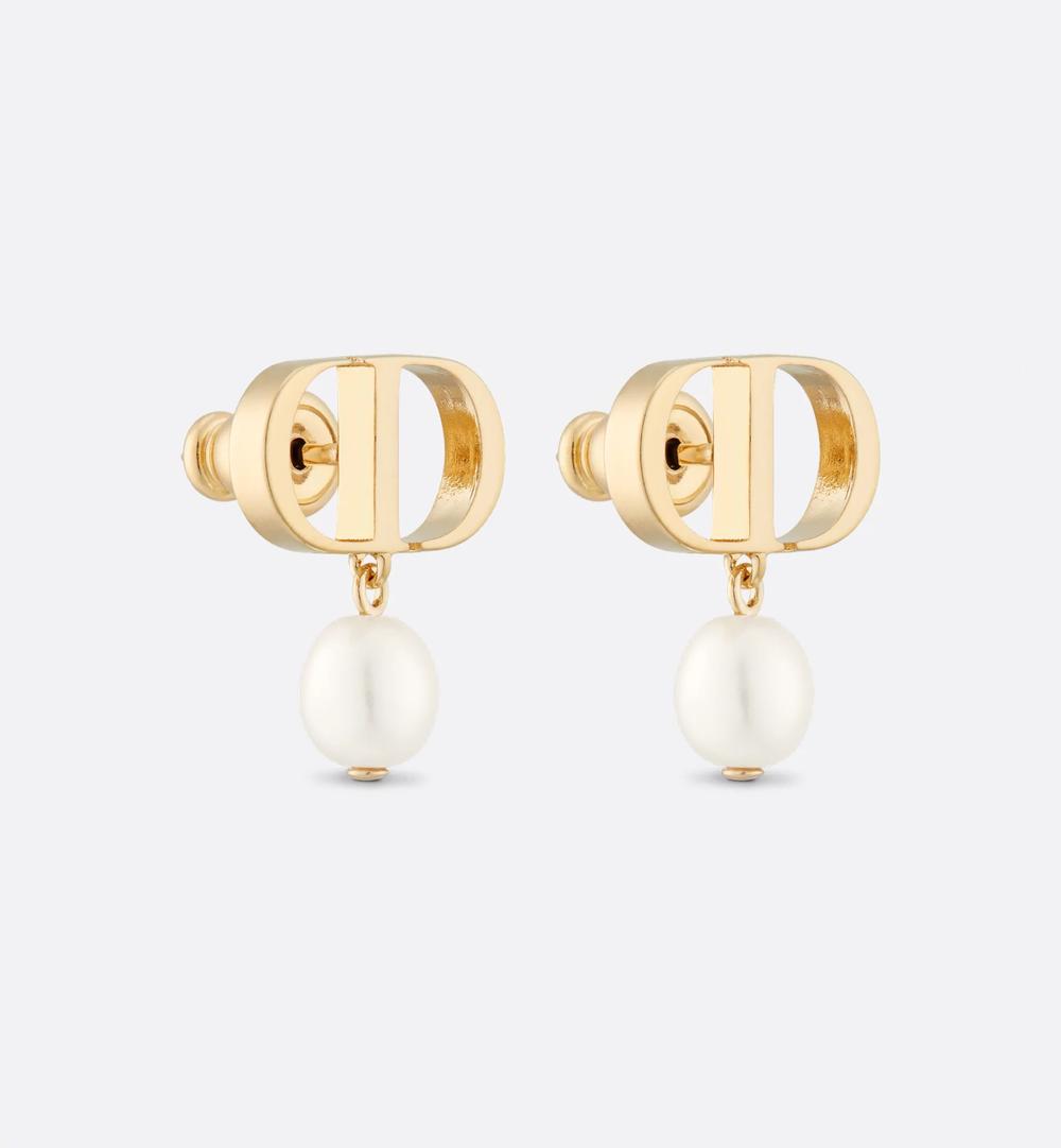 DIOR Women Small CD Earrings Gold E1520PTCRS_D301