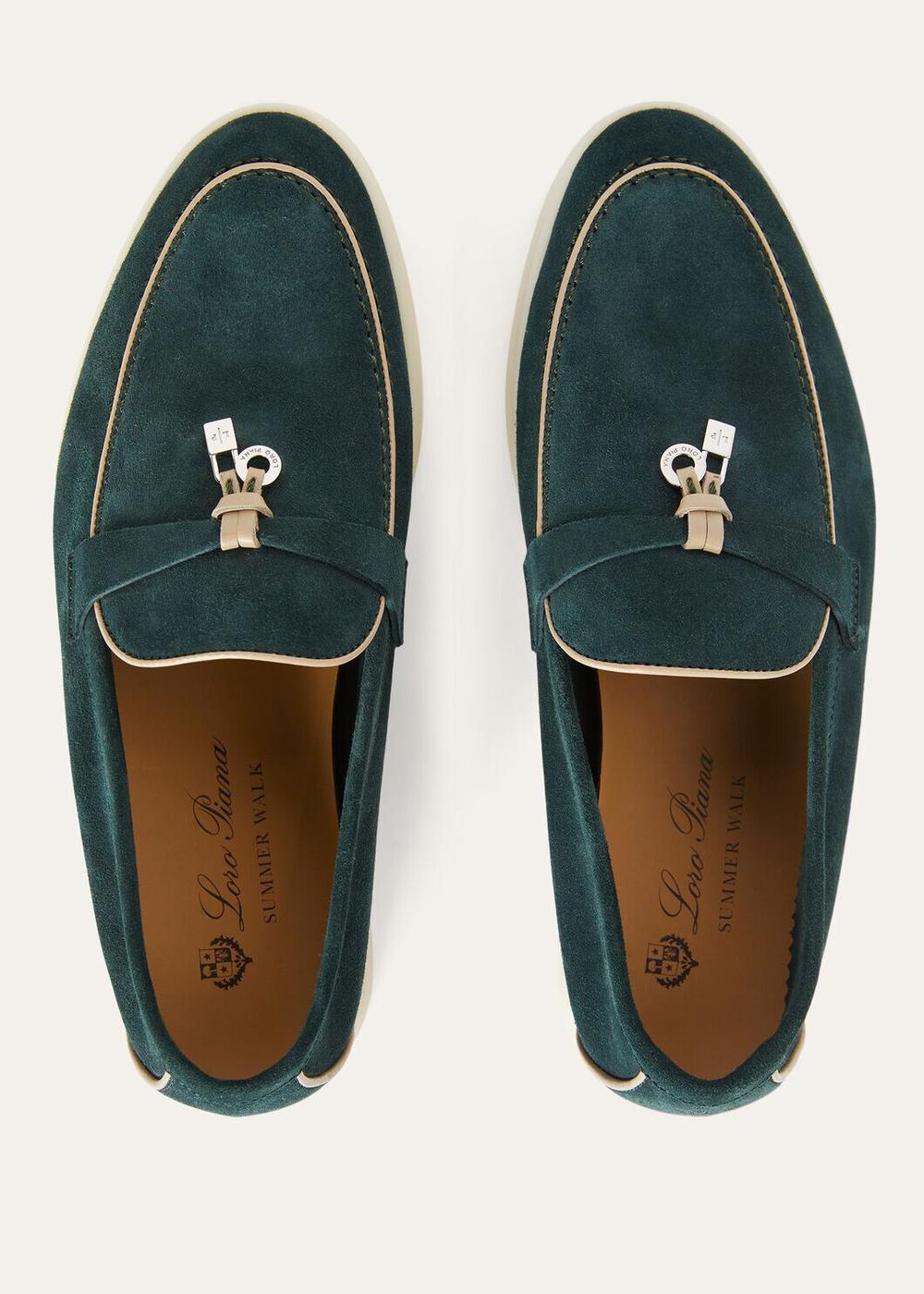 LORO PIANA Women Summer Charms Work Loafer Emerald Noir FAL5899_510V