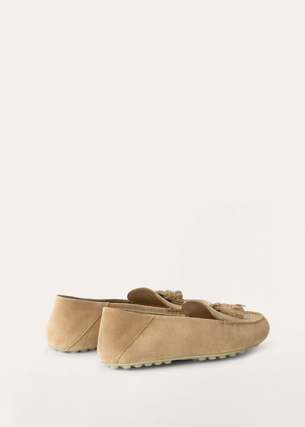 LORO PIANA Women Dot sole work moccasins Cashew Butter FAN0109_D846