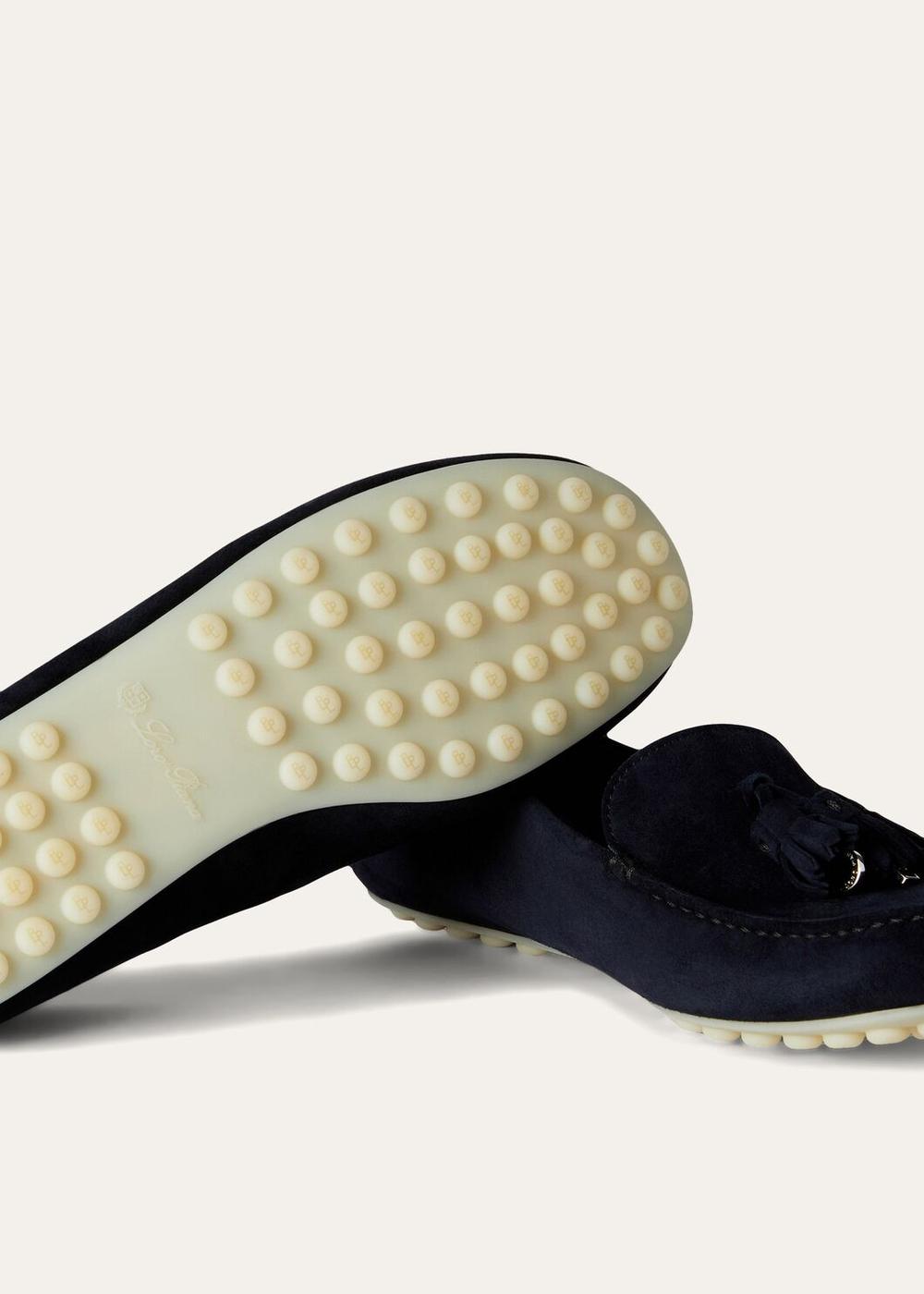 LORO PIANA Women Dot sole work moccasins Blue Navy FAN0109_W000