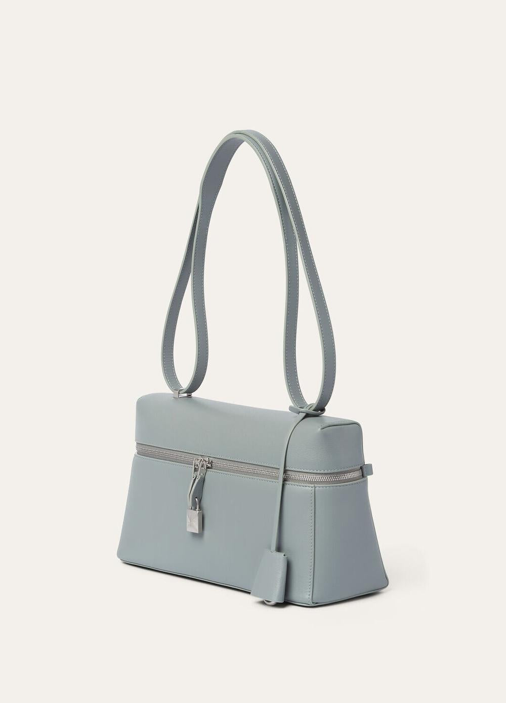 LORO PIANA Women Extra Bag L27 Eucalyptus/Antique Silver FAO0981_515E