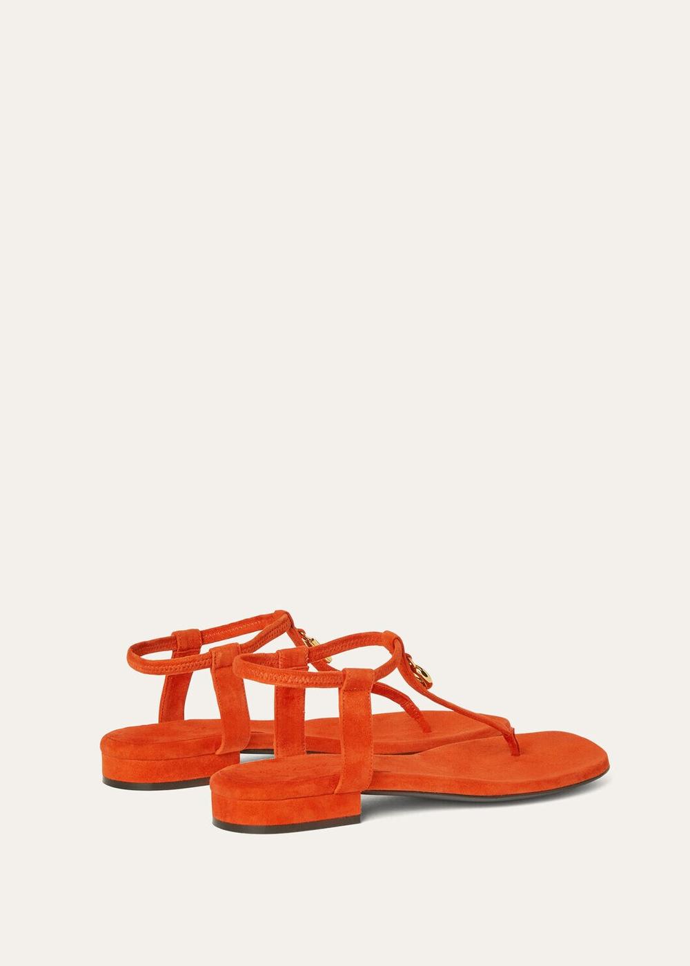 LORO PIANA Women Mindil Sandals Kyoto Orange FAO1561_L0AG