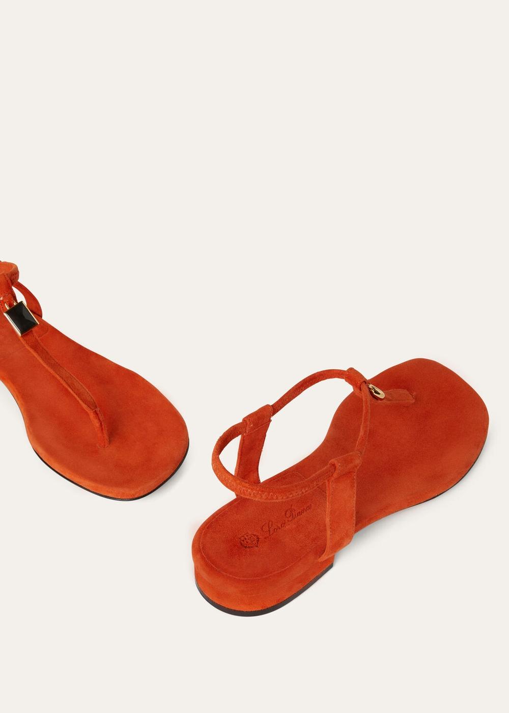 LORO PIANA Women Mindil Sandals Kyoto Orange FAO1561_L0AG