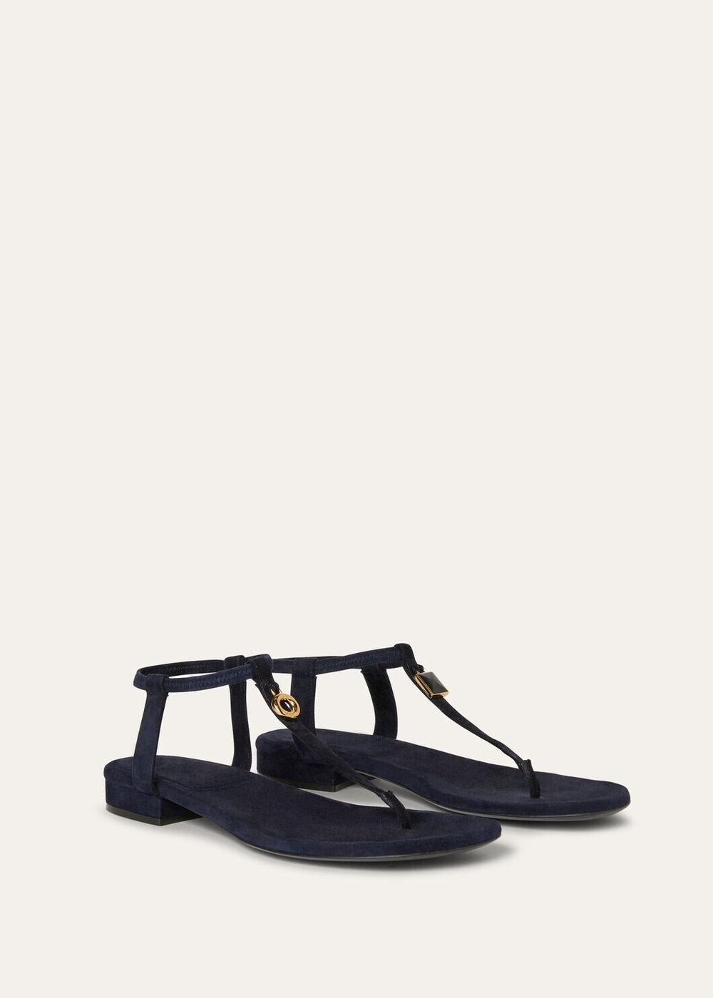 LORO PIANA Women Mindil Sandals Blue Navy FAO1561_W000