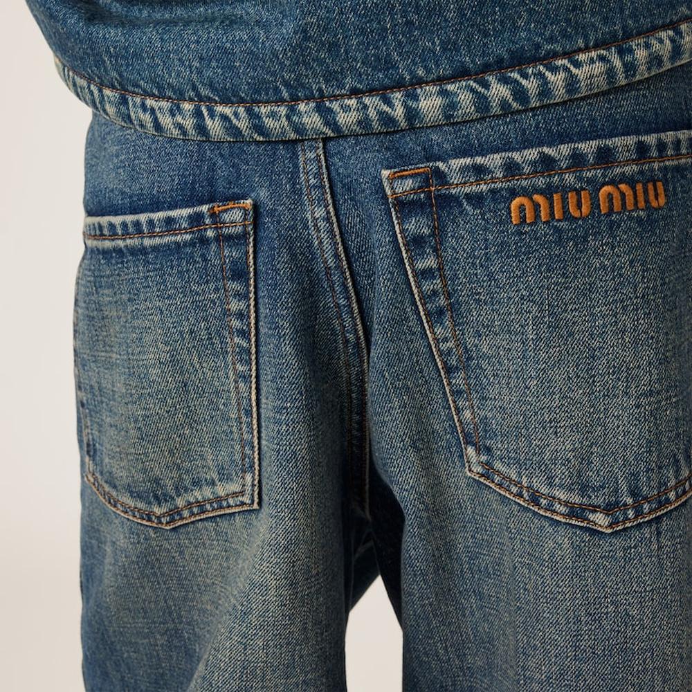 MIU Women Denim five-pocket jeans Navy GWP540_1567_F0008_S_OOO