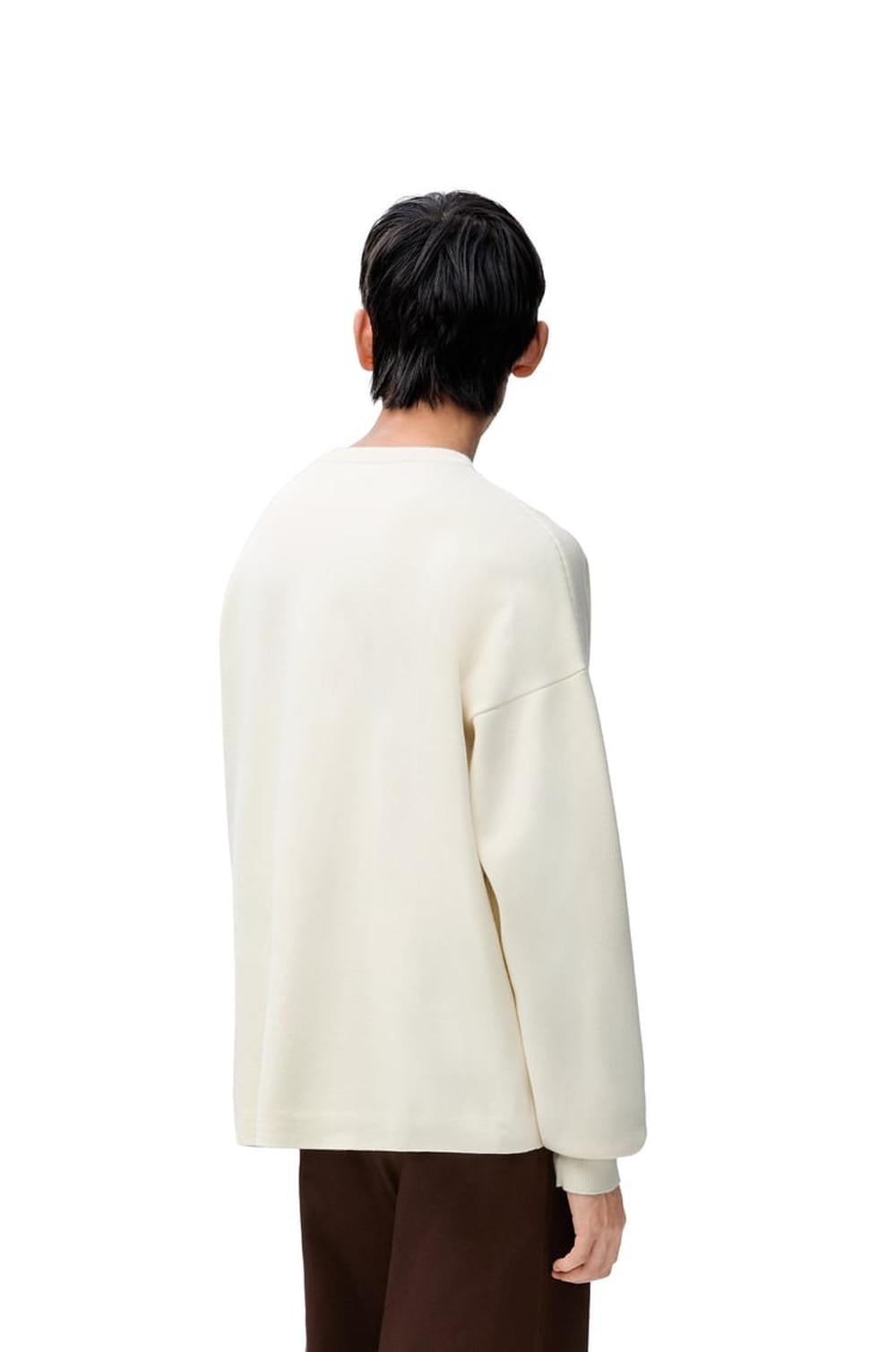 LOEWE Men Sweater in cotton blend White/Light Grey H526Y14KDK-2013