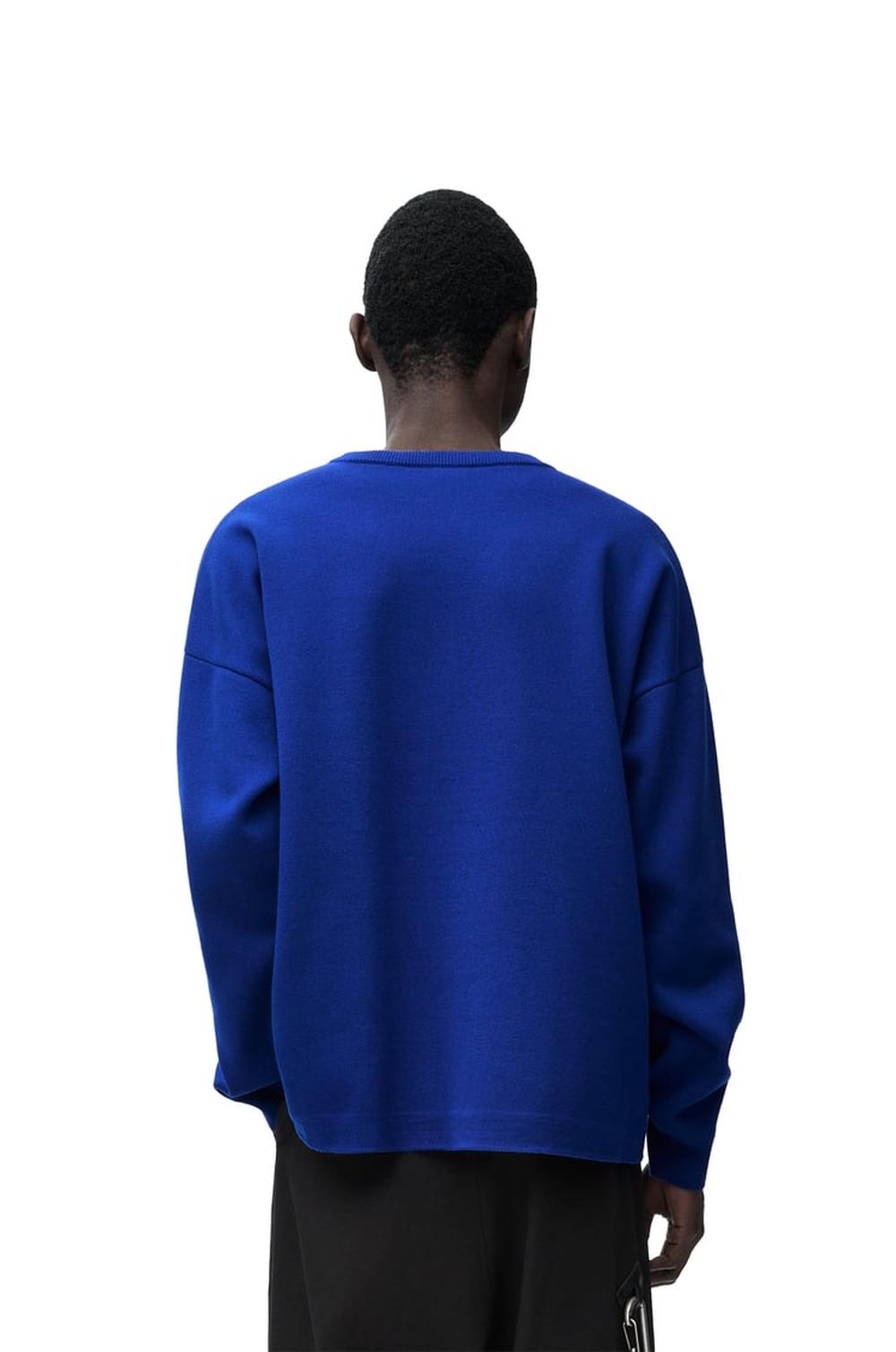 LOEWE Men Sweater in cotton blend Blue H526Y14KDK-5100