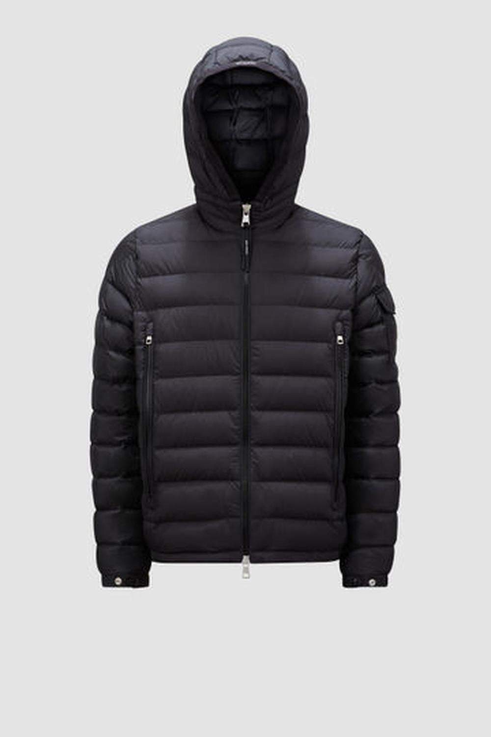 جاكيت MONCLER Galion رجالي قصير بغطاء رأس أسود J20911A00079549SK999