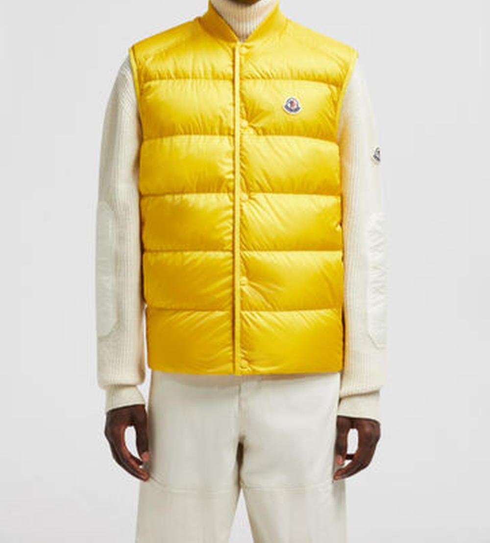 MONCLER Men Serot Down Gilet Yellow J20911A001565967G109