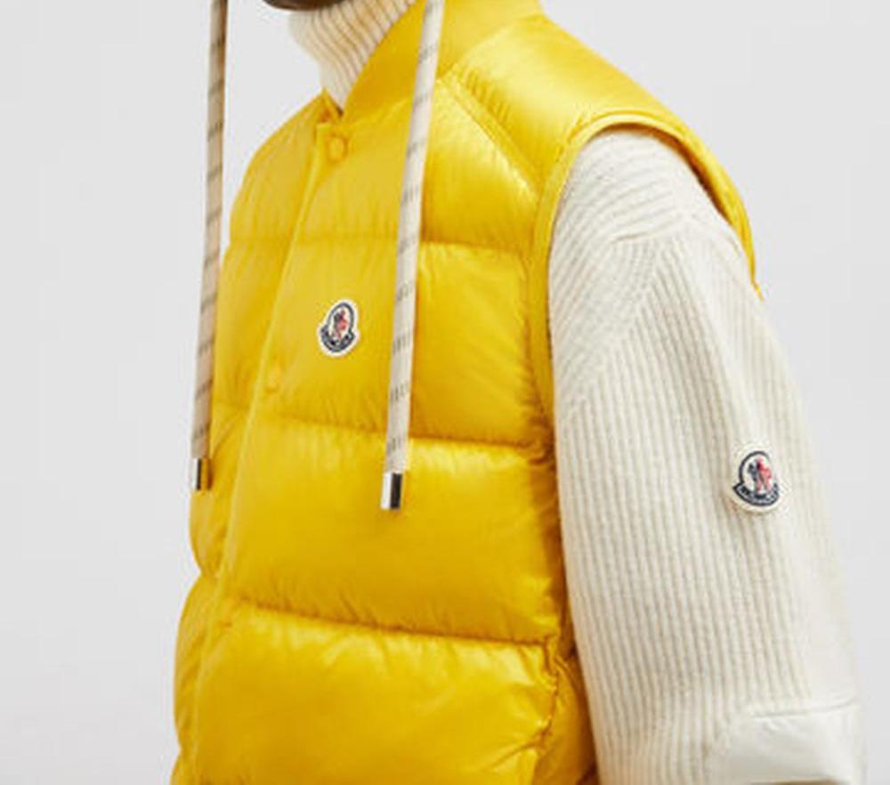 MONCLER Men Serot Down Gilet Yellow J20911A001565967G109