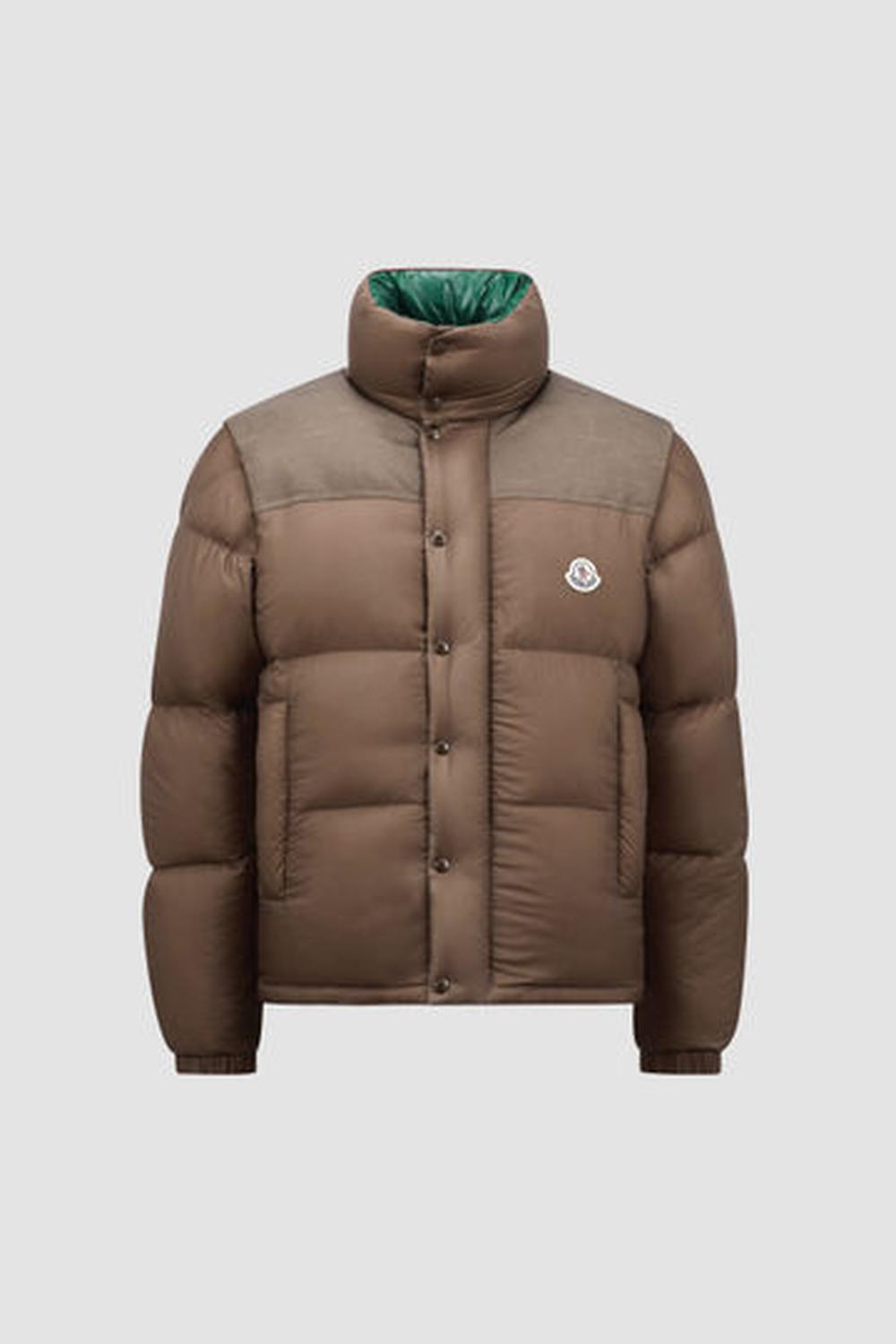 سترة قصيرة من MONCLER Verone Reversible للرجال من MONCLER باللون البني J20911A002115985T263