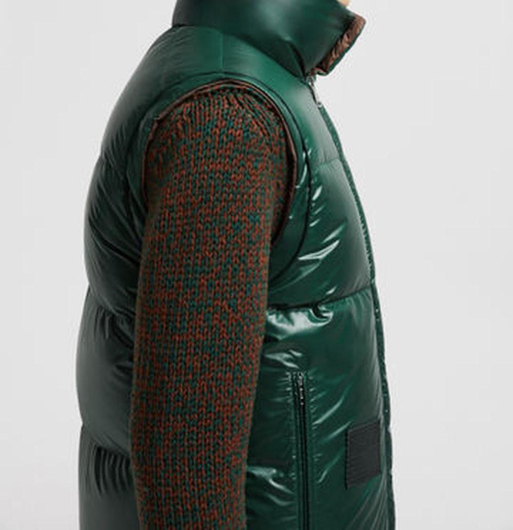 سترة قصيرة من MONCLER Verone Reversible للرجال من MONCLER باللون البني J20911A002115985T263