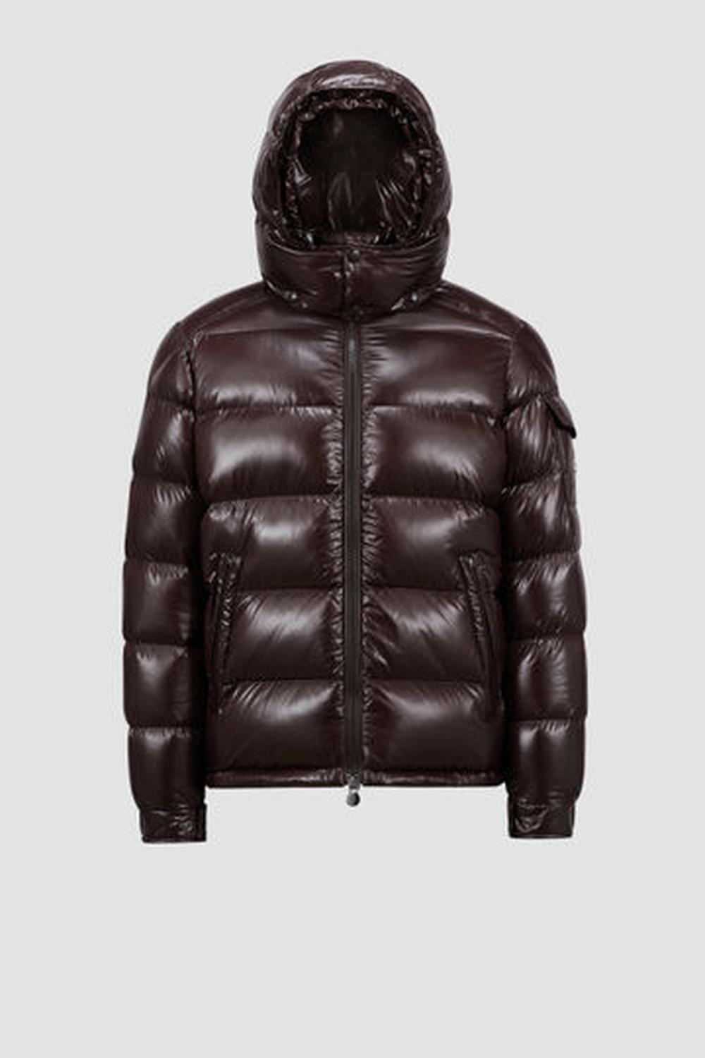 MONCLER Men Moncler Maya Hooded Short Down Jacket Dark Brown J20911A5360068950243