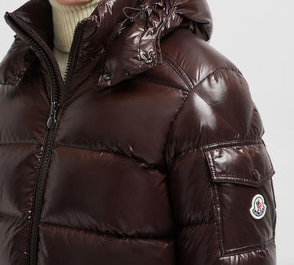 MONCLER Men Moncler Maya Hooded Short Down Jacket Dark Brown J20911A5360068950243