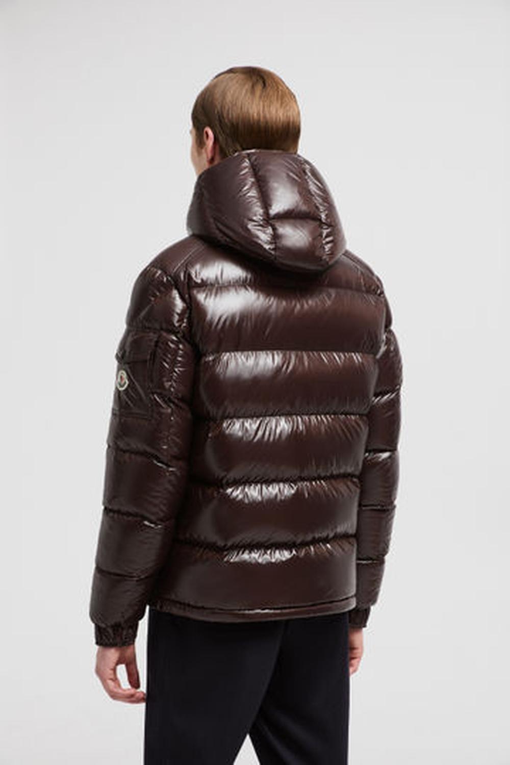 MONCLER Men Moncler Maya Hooded Short Down Jacket Dark Brown J20911A5360068950243