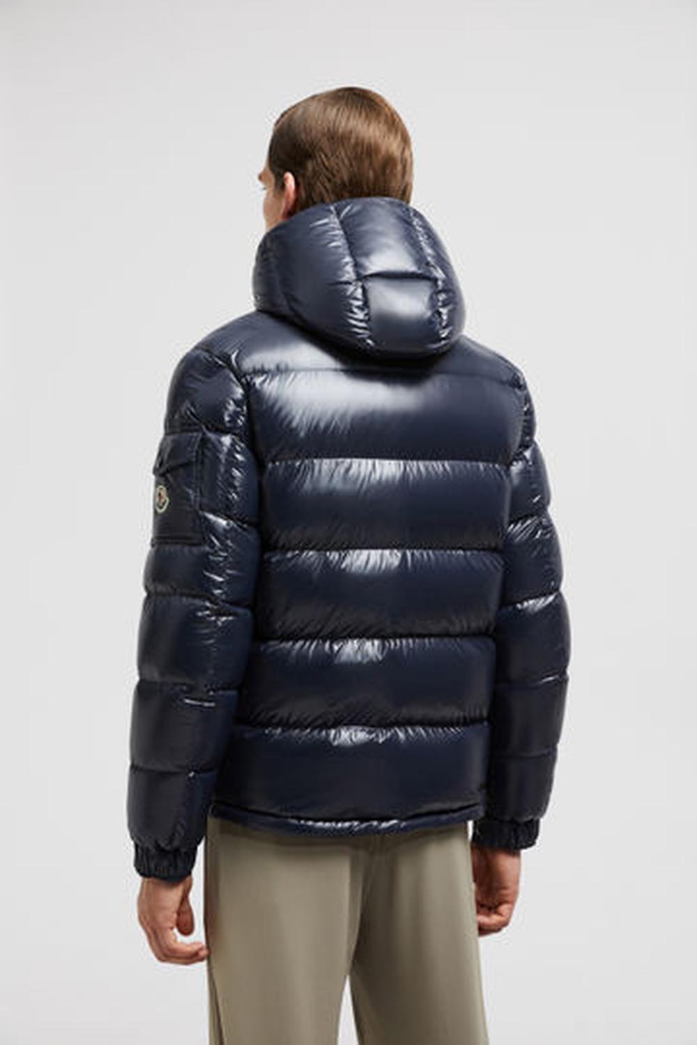 MONCLER Men Moncler Maya Hooded Short Down Jacket Night Blue J20911A5360068950742