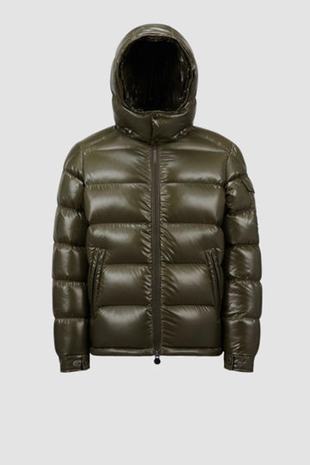 MONCLER Men Moncler Maya Hooded Short Down Jacket Olive Green J20911A5360068950833