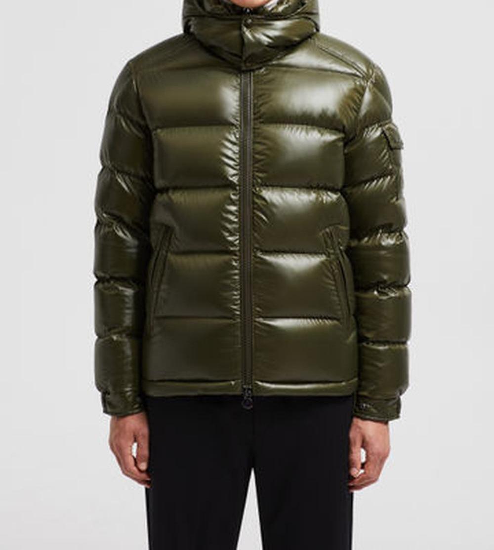 MONCLER Men Moncler Maya Hooded Short Down Jacket Olive Green J20911A5360068950833