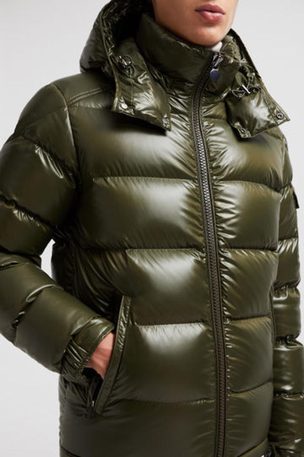 MONCLER Men Moncler Maya Hooded Short Down Jacket Olive Green J20911A5360068950833