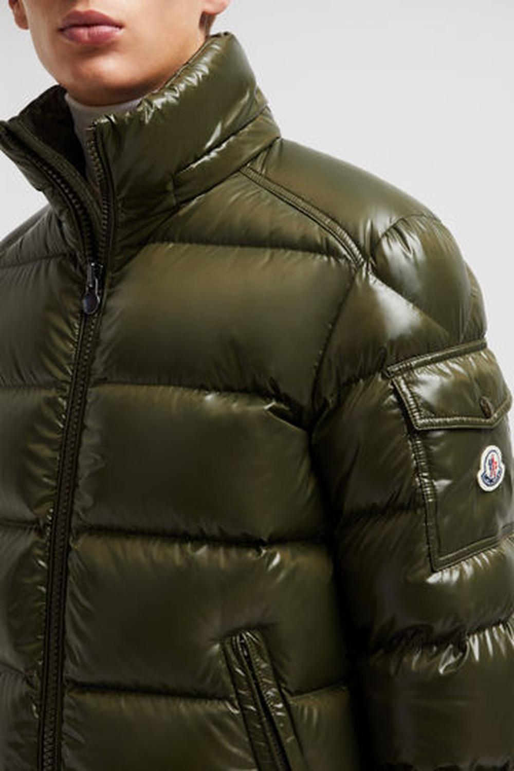 MONCLER Men Moncler Maya Hooded Short Down Jacket Olive Green J20911A5360068950833