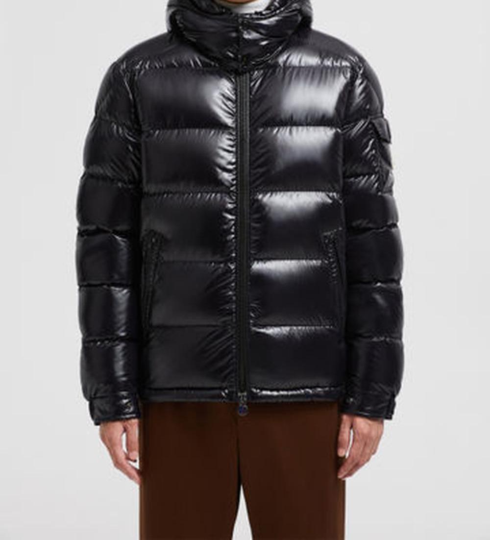 جاكيت قصير بغطاء رأس من MONCLER للرجال من Moncler Maya باللون الأسود J20911A5360068950999