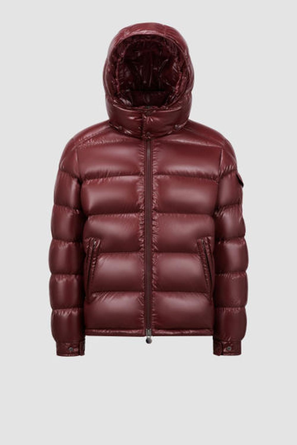 MONCLER Men Moncler Maya Hooded Short Down Jacket Burgundy J20911A5360068950U64