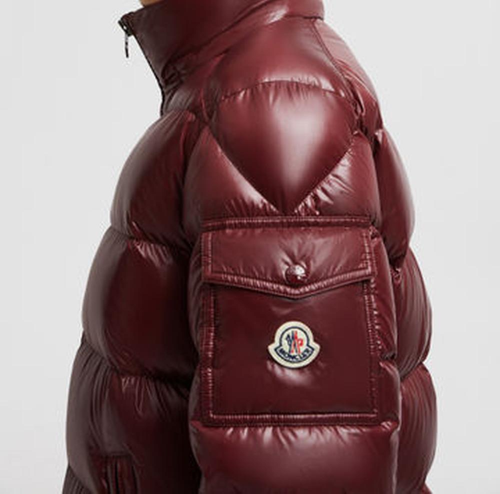 MONCLER Men Moncler Maya Hooded Short Down Jacket Burgundy J20911A5360068950U64