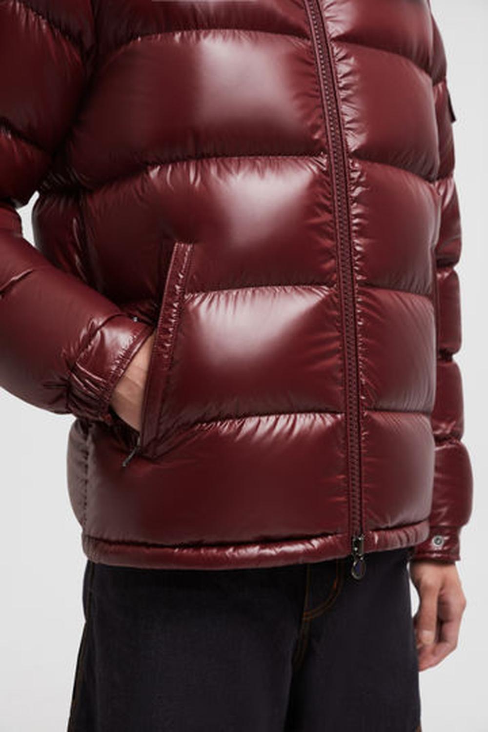 MONCLER Men Moncler Maya Hooded Short Down Jacket Burgundy J20911A5360068950U64