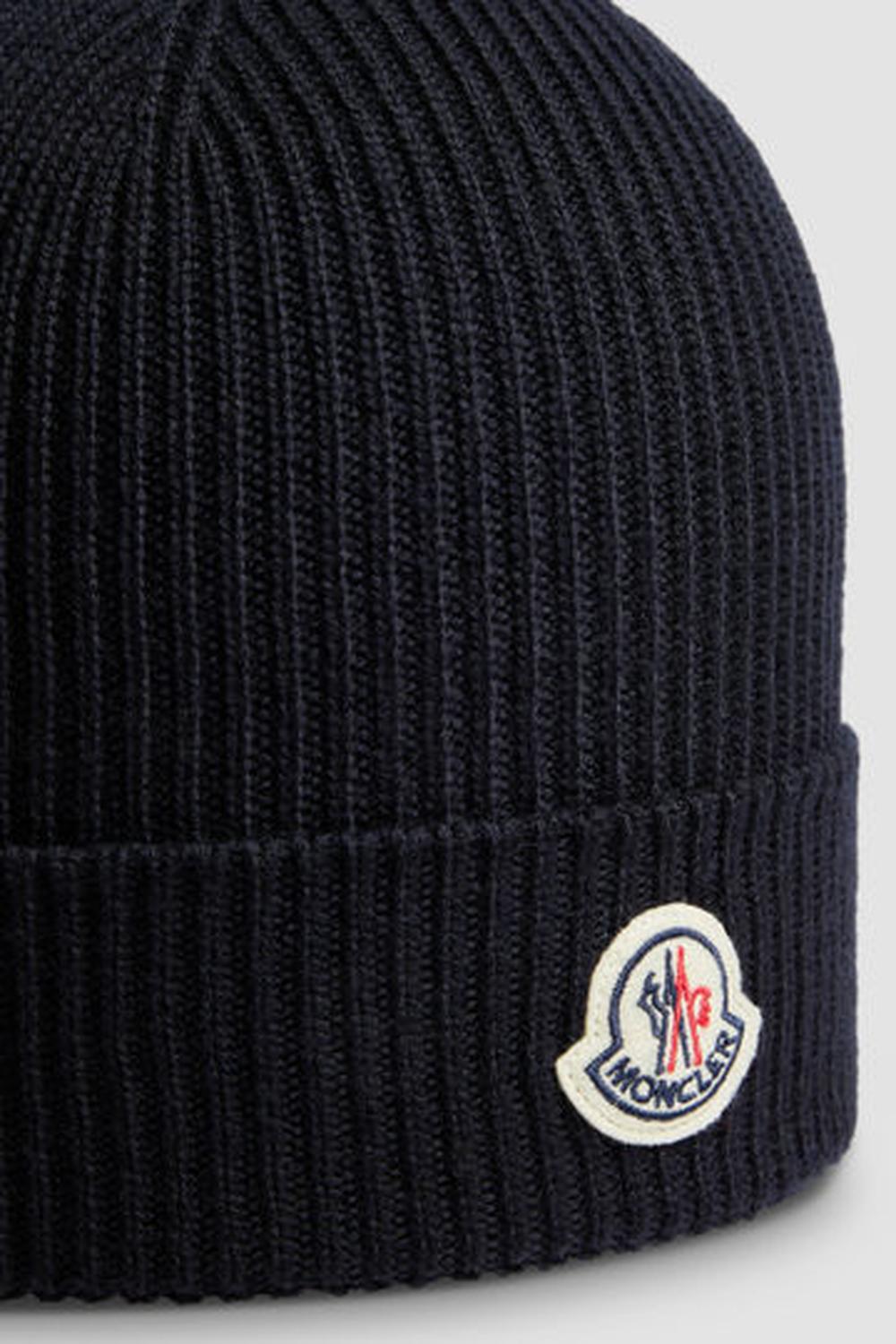 MONCLER Women Wool Beanie Navy Blue J20913B70500A9342742