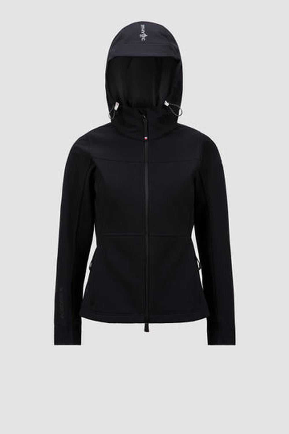 سترة MONCLER Zumeles ذات غطاء رأس للنساء باللون الأسود J20981A00018597O1999