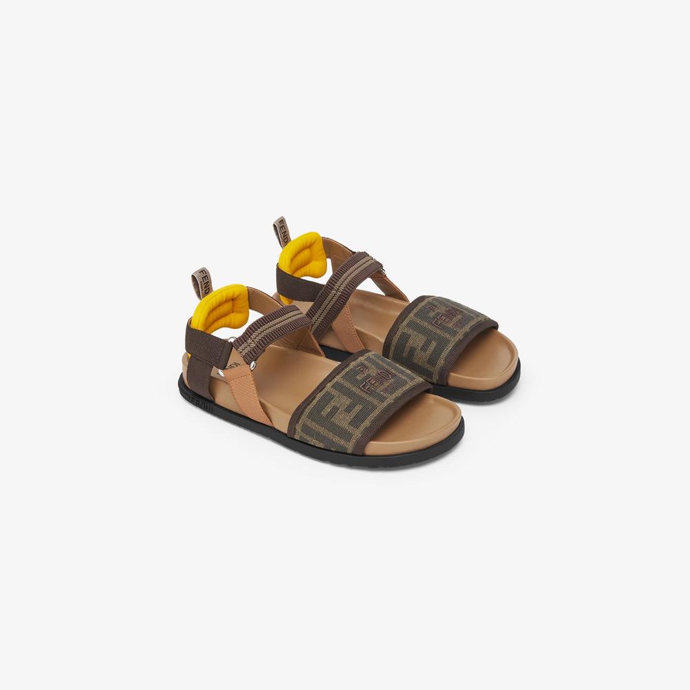 FENDI Kids Junior sandals Brown JMR437AJZEF1R7Y