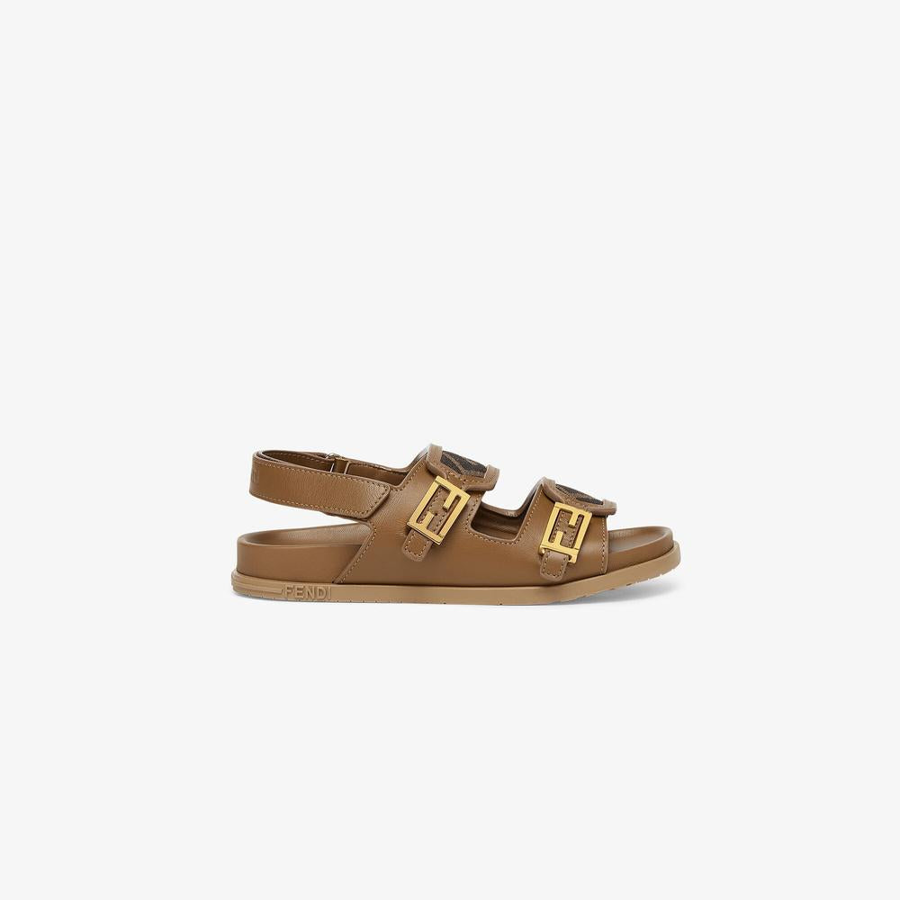 FENDI Kids Junior Sandals tobacco JMR468A7MTF0W70