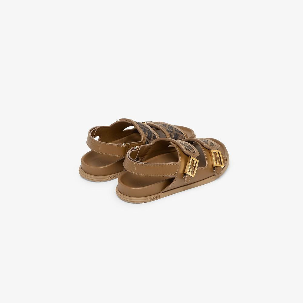 FENDI Kids Junior Sandals tobacco JMR468A7MTF0W70