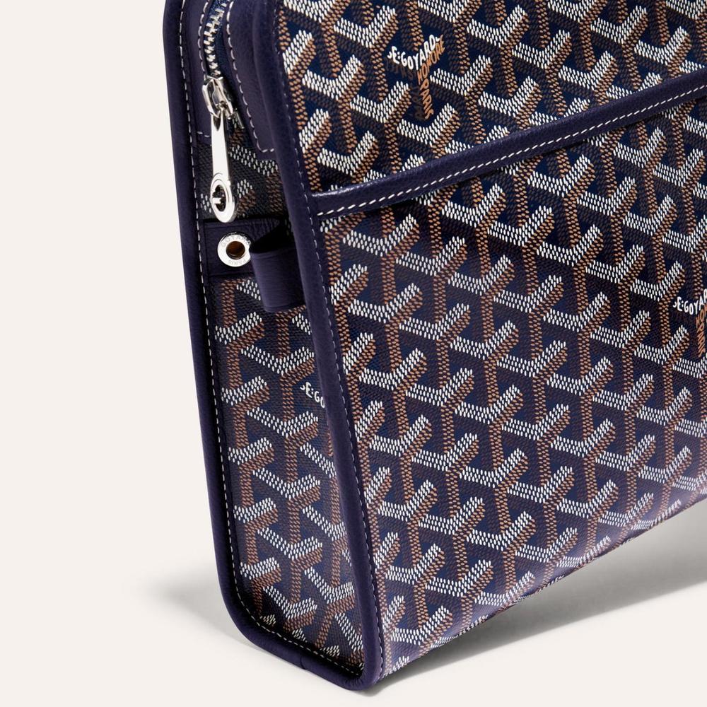 GOYARD Men Juvance Bag GM Navy JOUVENGMLTY12CL12P