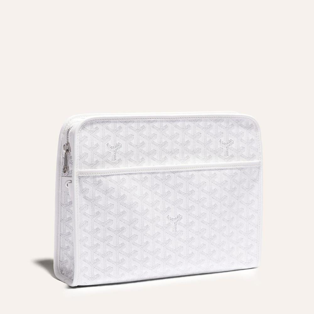 GOYARD Men Juvance Bag GM White JOUVENGMLTY50CL50P